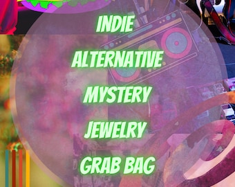 Indie Alternative Mystery Jewelry Grab Bag / Kidcore Chunky Fun Accessory Bundle / Funky Soft E-girl Y2K Sets