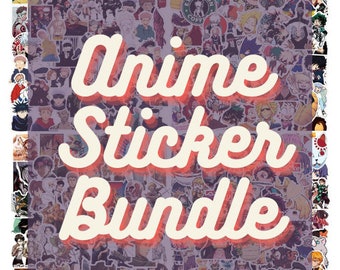 Anime Fandom Sticker Grab Bag Bundle-Surprise Junk Journal Anime Laptop Adesivi decorativi