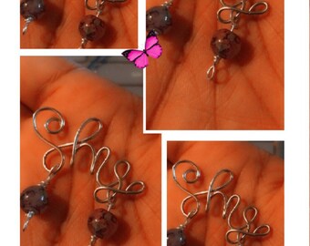 Collana di fili di nome personalizzato / gioielli con nome personalizzato