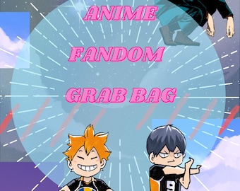 Anime Fandom Merch Box//Personaggio Personalizzato Manga Mystery Bag Grab Bag