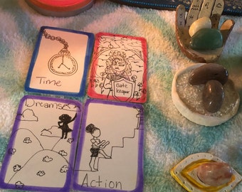 Imagination Oracle Deck//Hadmade Oracle Cards//Psychic & Divination Tarot Card Games