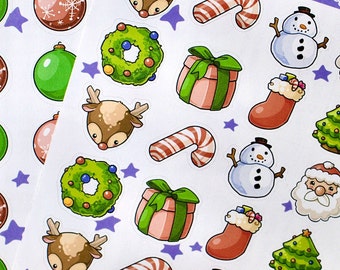 Christmas Stickers: Festive December Planner Stickers