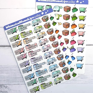 Shopping Planner Stickers: Retail Therapy Spending, Add To Cart & Shipping Trackers