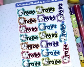 To Do List Stickers - Bullet Journal Stickers - Reminders and Todo List Tracking for Planners