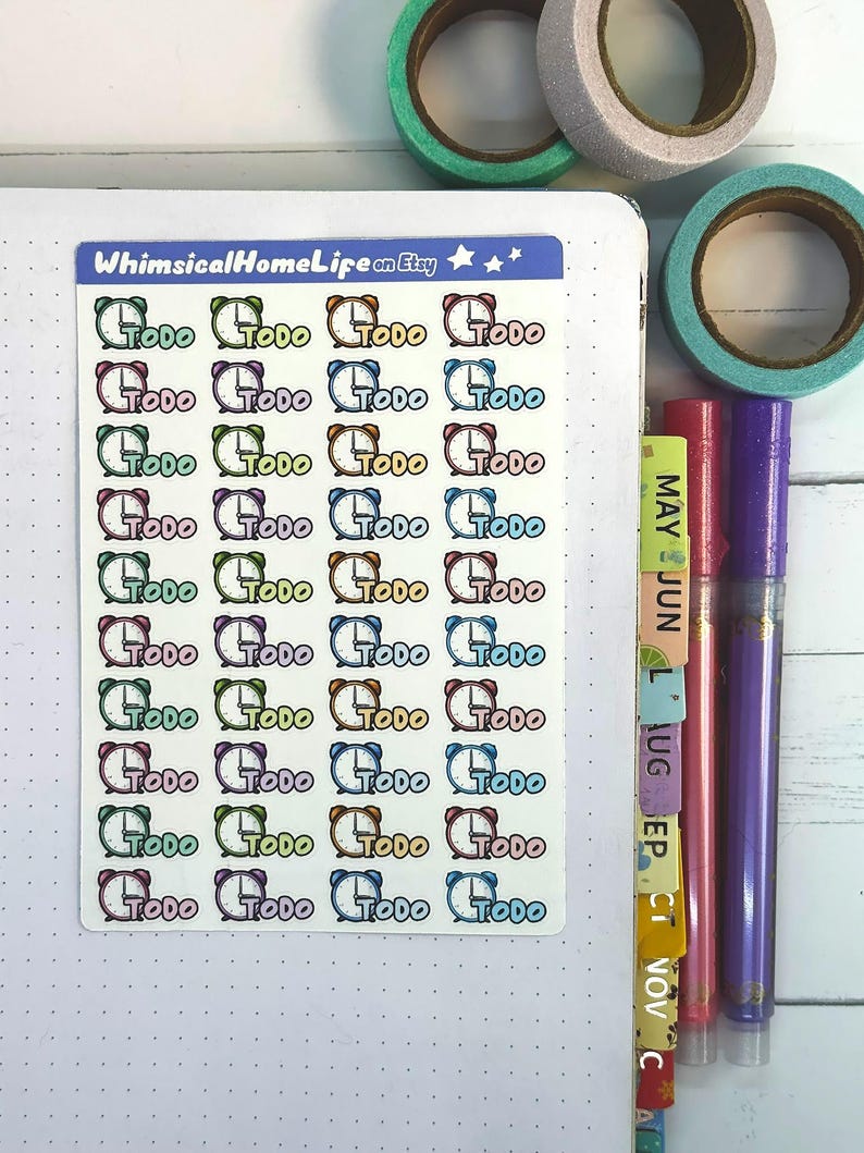 To Do Planner Stickers: Reminders and Todo List Tracking immagine 2
