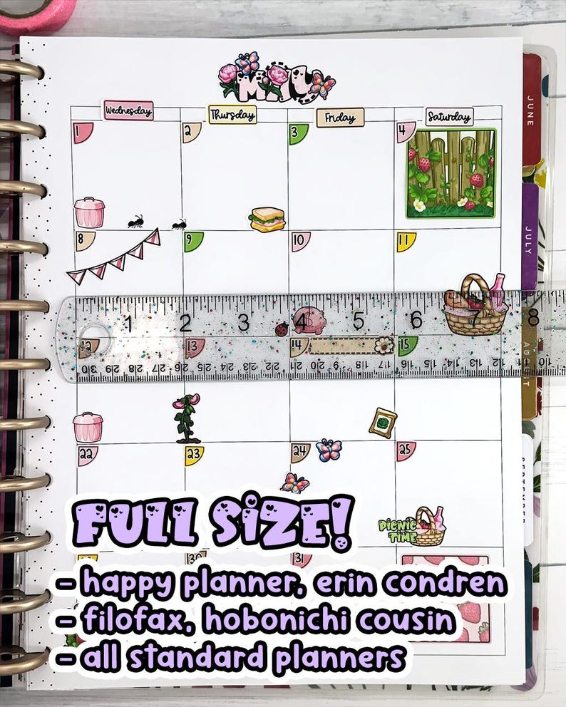 March Planner Stickers (2027 Update) – St. Patrick's Day & Easter, Spring Monthly Kit image 14