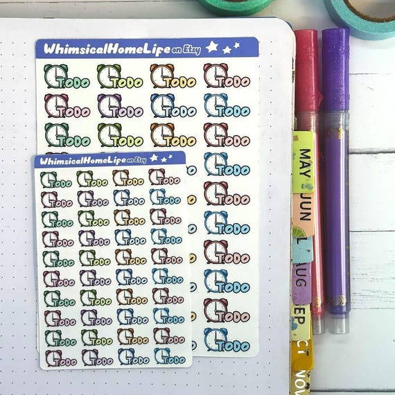 To Do Planner Stickers: Reminders and Todo List Tracking