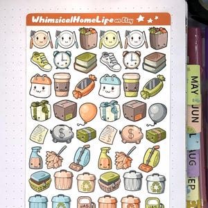 October planner sticker icons