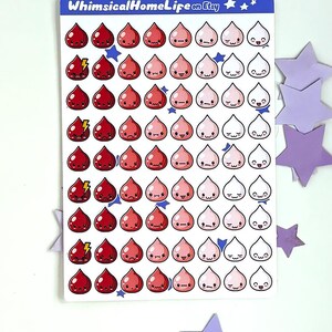 mini period tracker planner stickers period mood stickers