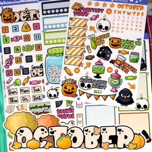 October Planner Stickers: Halloween, Fall Holidays, Journal Kit (2025 Update)