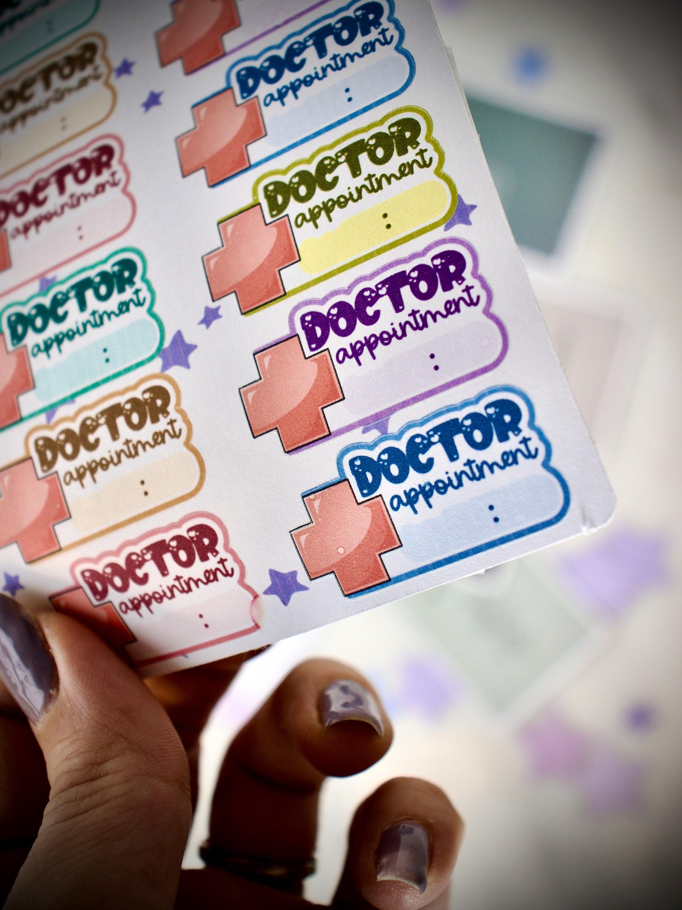 Doctor Appointment Planner Stickers Write in Labels - Etsy