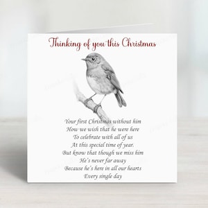 Je pense à vous à Noël Carte de vœux