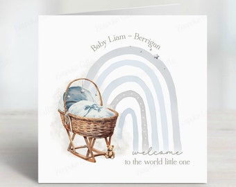 Carte de naissance, carte de naissance personnalisée, carte de bienvenue dans le monde