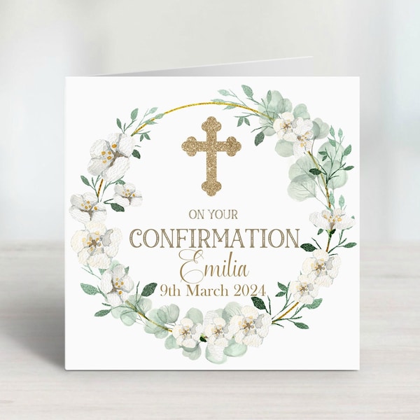 Personalised Confirmation Card - Confirmation gift