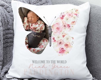 Personalised New Baby Gift - Welcome to the World Keepsake - Newborn Baby Girl Present