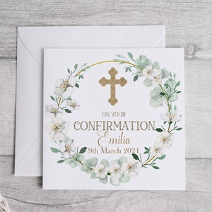 Personalised Confirmation Card Confirmation gift zdjęcie 2