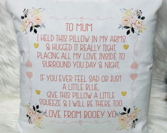 Cojín de abrazo personalizado, regalo de extrañándote, extrañándote mamá, extrañándote, regalo del día de las madres