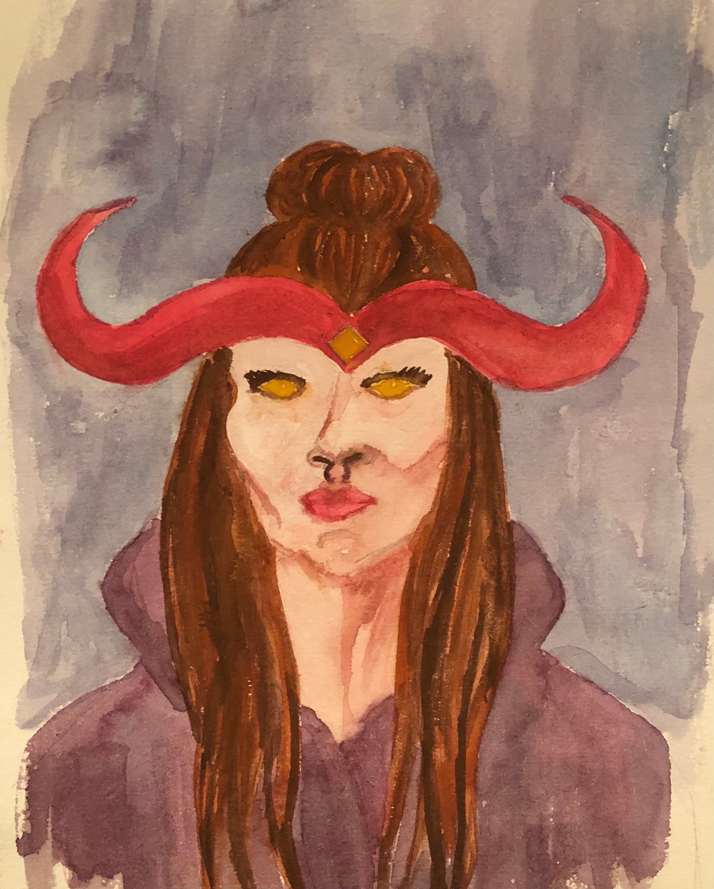 Custom Character Portrait, Watercolor Painting, Game Character Painting