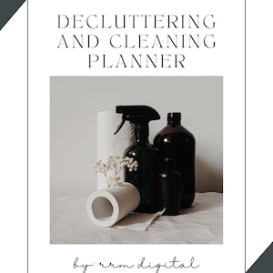 Utskrivbar städ- och rensningsplanerare | Hemorganisering | Städschema och checklista | Hushållsplanerare PDF | Digital nedladdning