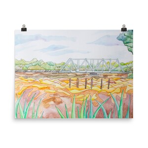 Watercolor on the Blackwater River Poster
