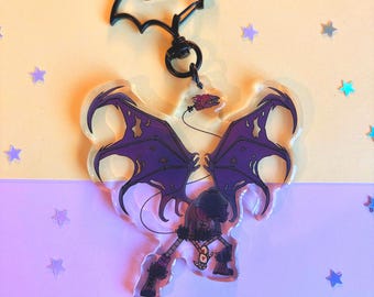 Murder Drones Keychain Solver Uzi 3” Epoxy Acrylic Keyring