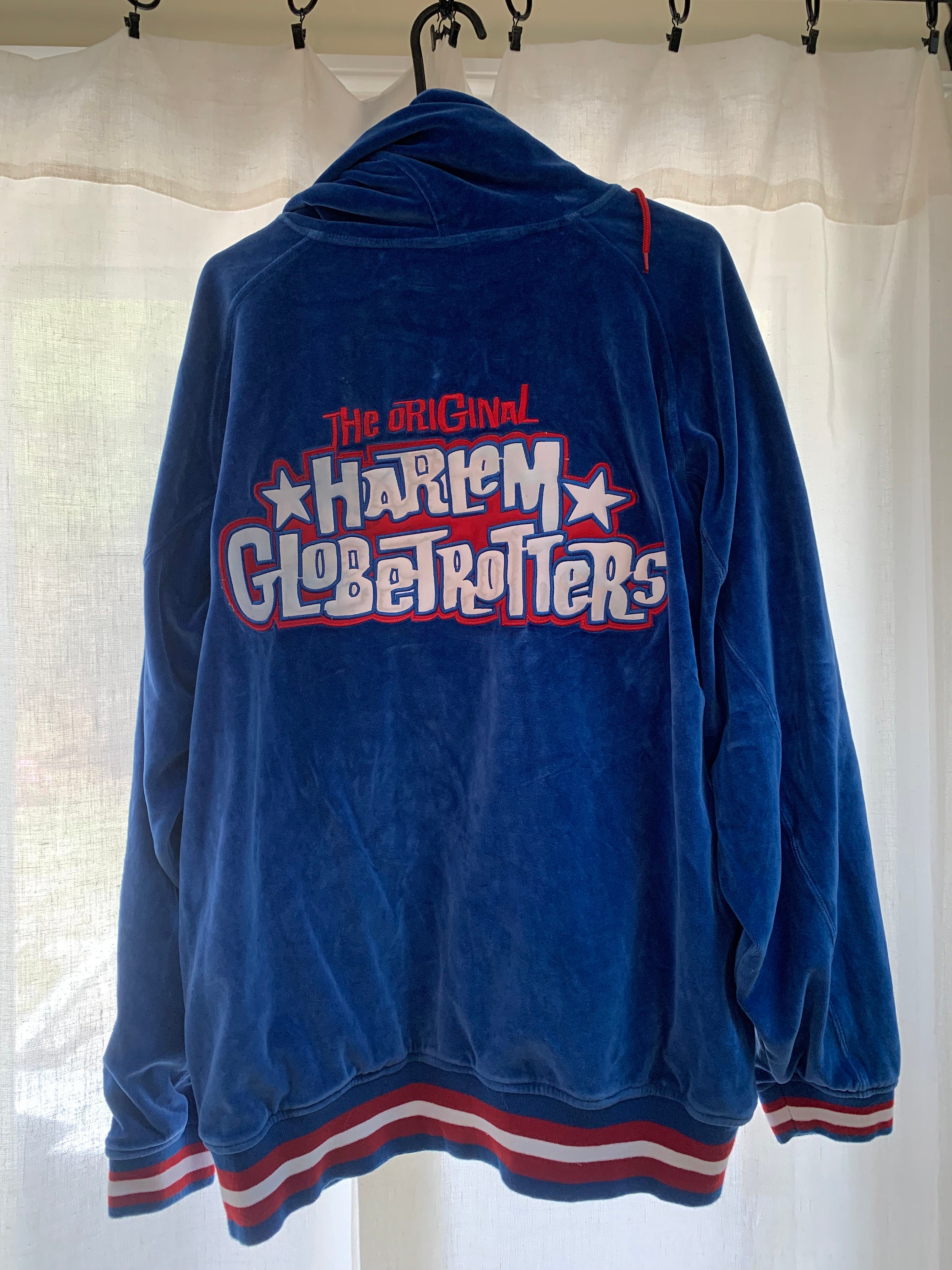Vintage Harlem Globetrotters XL Basketball Hoodie - Warm-up
