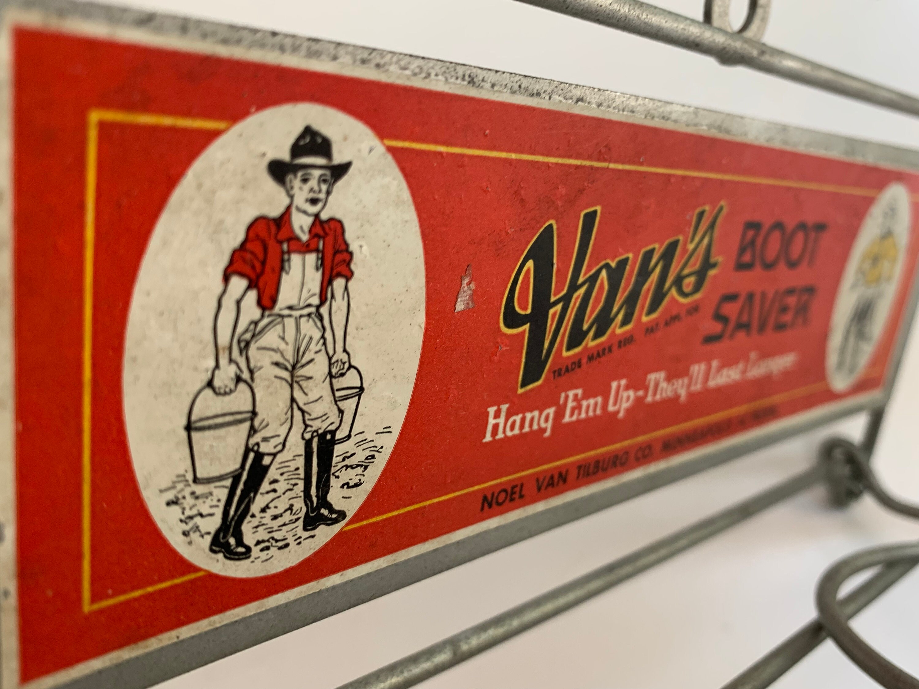 Vintage Van's Boot Saver Metal Boot Hanger Made in USA Etsy