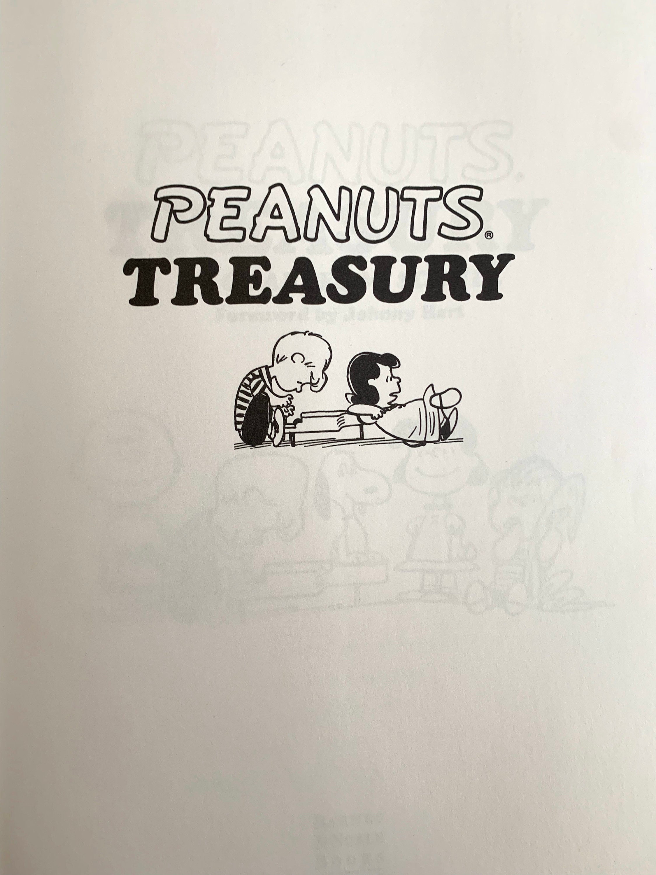 Peanuts Treasury Book Charles M. Schulz Etsy