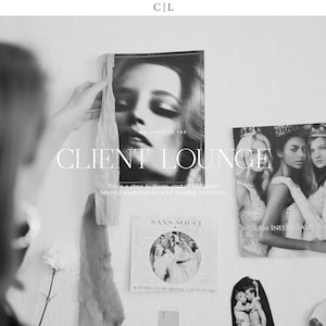 CLIENT LOUNGE | Showit Add On Template, Photographer Website Template, Designer Website, Photography Website
