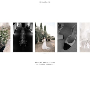 Simplicité | Showit Website Template, Photographer Website Template, Designer Website, Photography Website