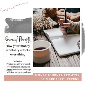 Journal/Gratitude Prompts;  Changing Your Money Mentality; Digital/Instant Download