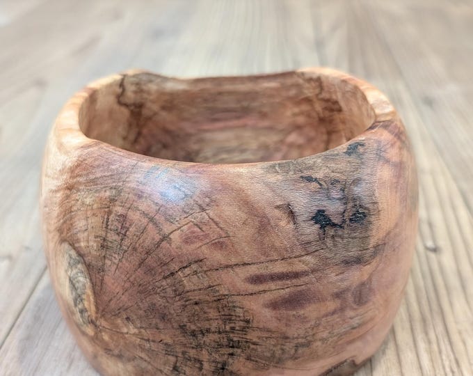 Handmade Flowering Dogwood Bowl | Spalted Wood, Turned by Albert Koeppel | Georgia-Harvested Wood Art