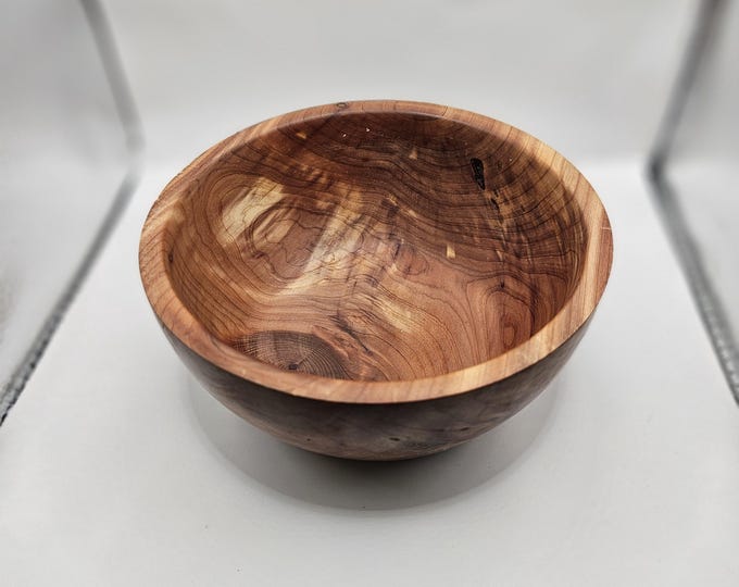 Hand Turned Wood Bowl | Rustic Dark Complexion branded Albert Koeppel
