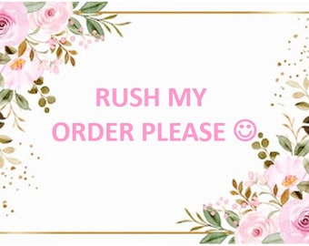 Rush Order Request - Etsy