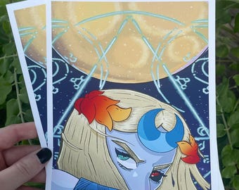 Hades 2 Inspired Melinoe Mini Print | 5.5" x 7.5"
