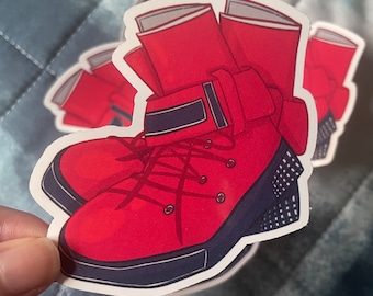 Tifa Lockhart Boots Glossy Sticker | Final Fantasy VII | FF7 | FFVII
