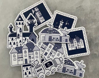 REPO Game Locations Inspired Sticker Set #2 | Cute | Horror Game | Twitch | Gaming