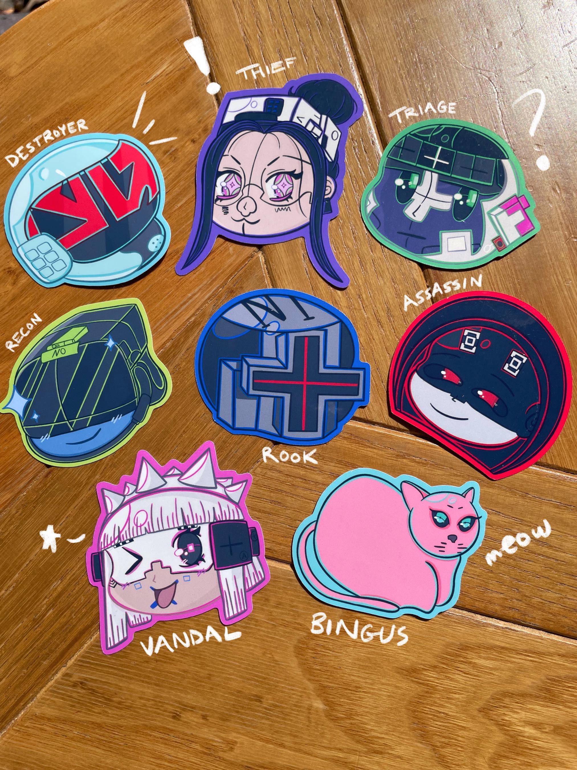 Marathon Game Inspired Sticker Set | Glossy Vinyl | - Etsy