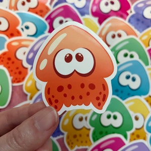 Inkling Stickers | Squid Kid | Splatoon | Rainbow | Colors | Cute - Etsy