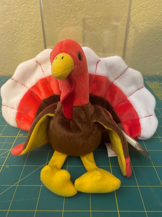 Gobbles the Turkey. Ty Beanie Baby 1996. Retired. Rare