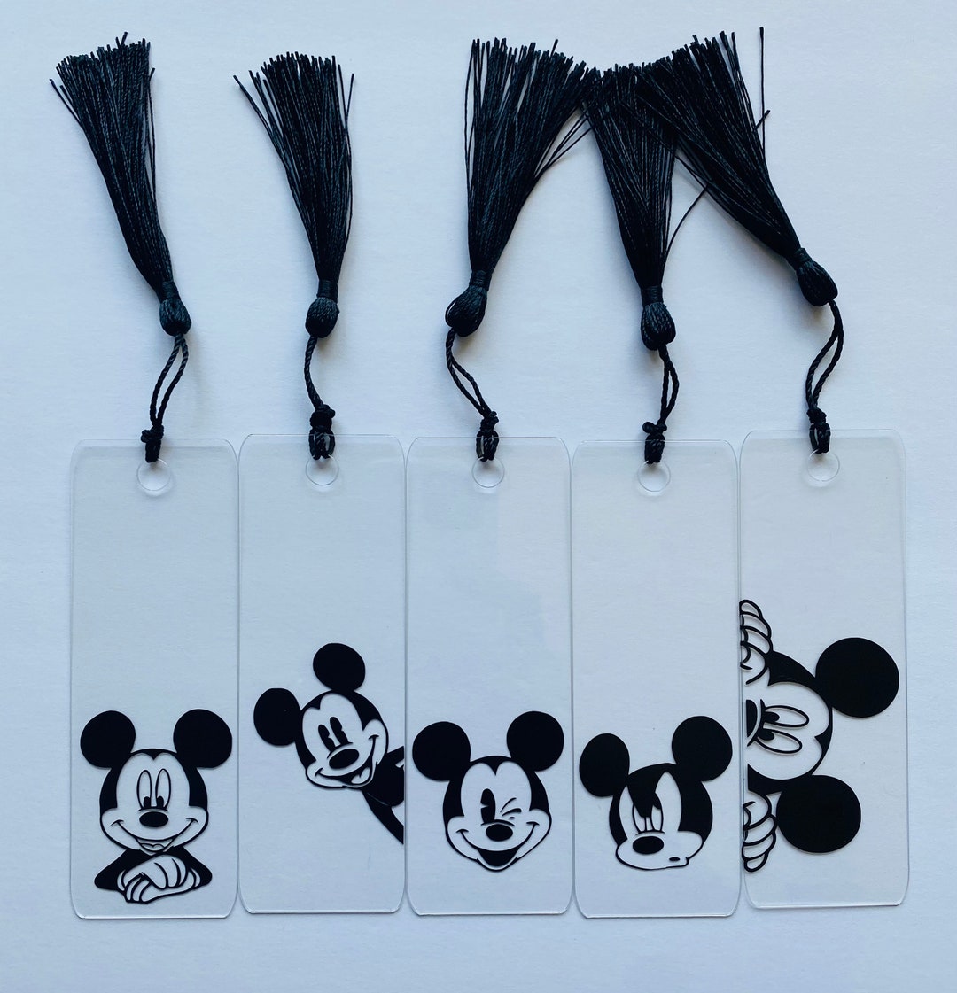 Mickey Mouse Acrylic Bookmarks set of 5 - Etsy