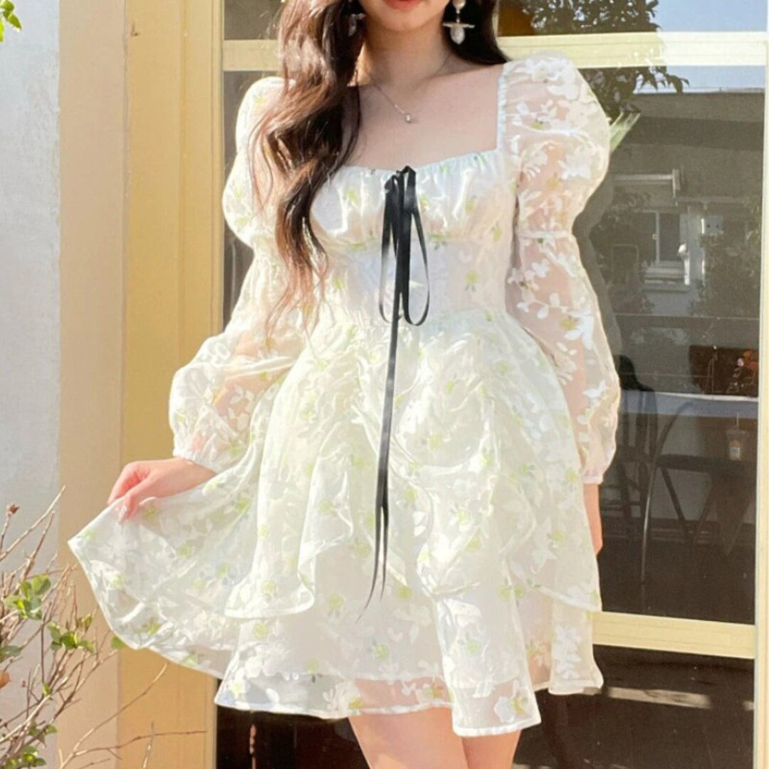 Floral Prom Dress Fairy Summer Princesscore Cottagecore Dress - Etsy