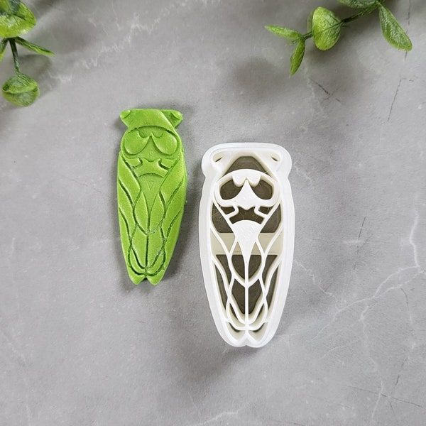 Cicada Clay Cutter for Polymer Clay, Cicada Cutter, Embossed Clay Cutter , Clay Supplies