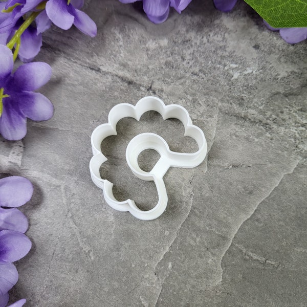 Floral Hoop Clay Cutter, Polymer Clay Cutters, Earring Jewelry Making, Hoop Making Clay Cutter, Hoop Clay Cutter