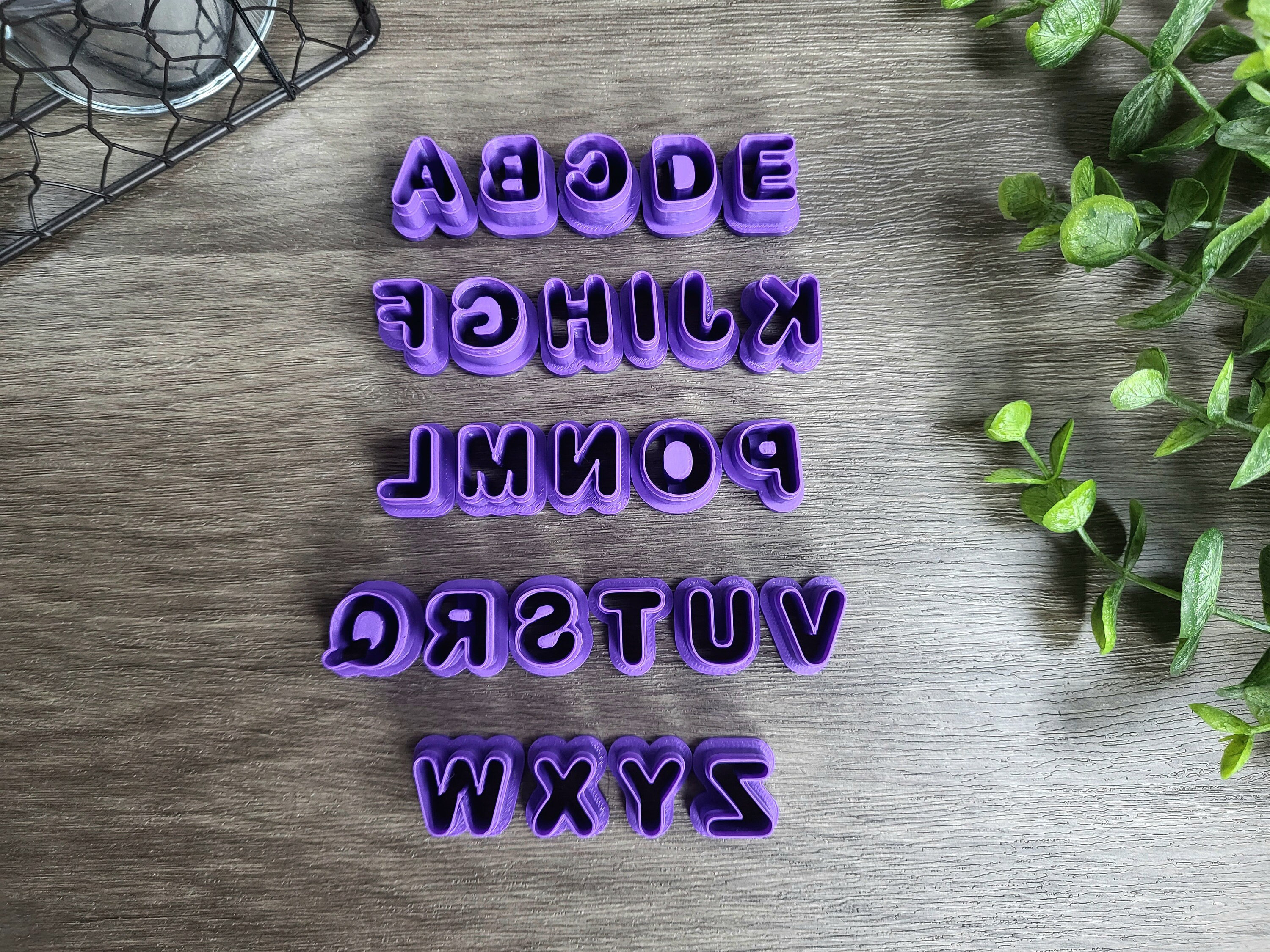 Alphabet / Lowercase typist Serif Font Letter Stamp Embosser