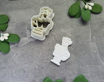 Female Statue Shape Clay Cutter, Female Clay Cutter, Woman Clay Cutter, Polymer Clay Cutters, Earring Jewelry Making,