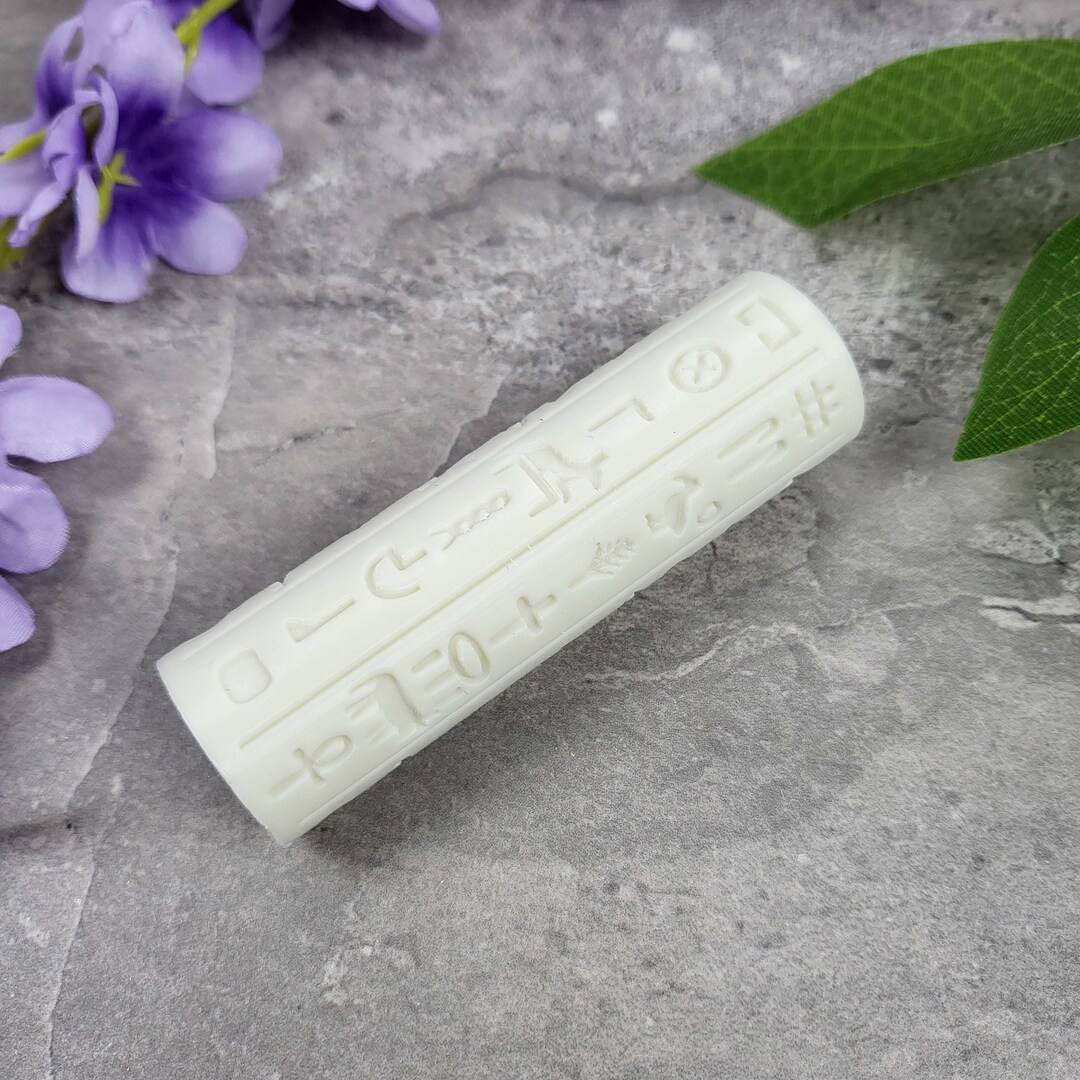 Hieroglyphics Symbols Clay Roller, Texture Roller for Polymer Clay