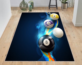 Pool Game Room Rug | Etsy