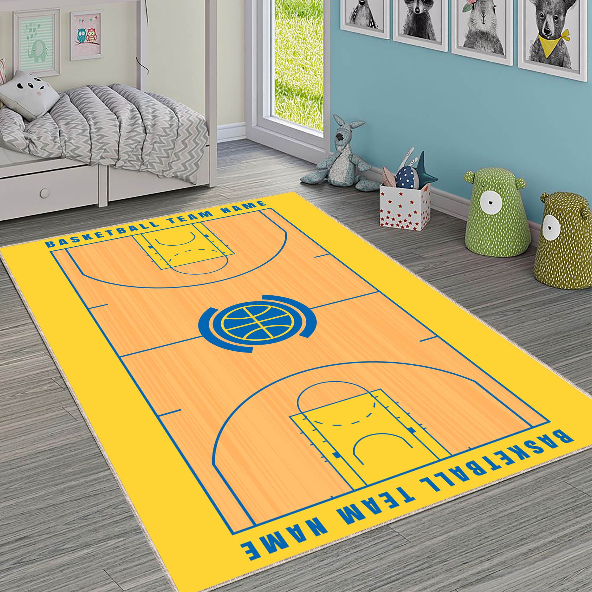 Basketball Jersey Boy Bedroom Rugs Living Room Carpets Bathroom