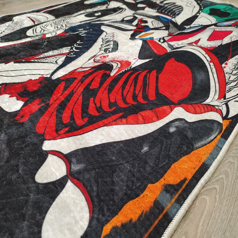 Sneakers Rug Air Jordan Jordan Rug Hypebeast Rug Custom Etsy